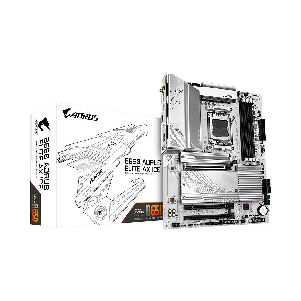 Материнська плата GIGABYTE B650 AORUS ELITE AX ICE (B650 A ELITE AX ICE) - фото 4