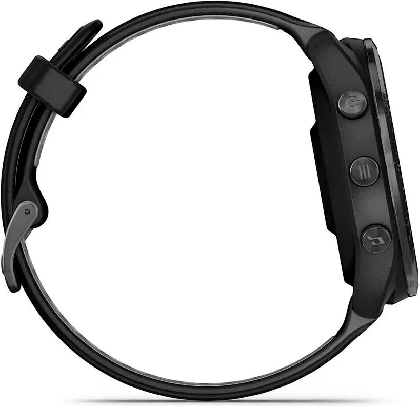 Смарт-годинник Garmin Forerunner 965 Titanium Bezel with Black Case and Black/Powder Gray Silicone Band (010-02809-00/10) [89360] - фото 5