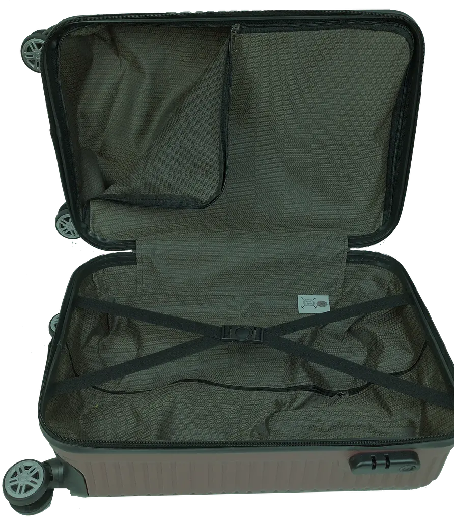 Валіза пластикова GD Polo 45 л 57x34x25 см ABS коричнева - фото 5