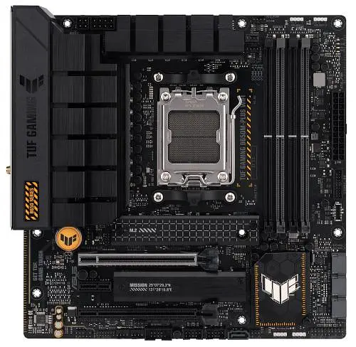 Материнская плата AM5 Asus TUF GAMING B650-PLUS WIFI, B650, 4xDDR5, Int.Video (CPU), 4xSATA3, 2xM.2, 2xPCI-E 4.0 16x, 1xPCI-E 4.0 1x, Real. 6, Bluetooth 5.2, 6xUSB3.2/6xUSB2.0, HDMI/DP, MicroATX - фото 2