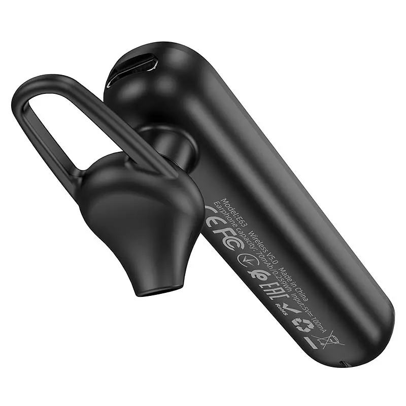 Bluetooth моно-гарнітура Hoco E63 Чорний - фото 2