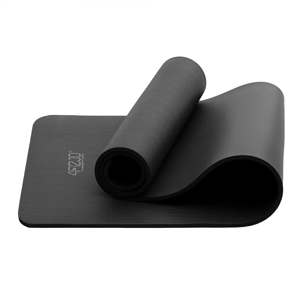 Коврик (мат) для йоги та фітнесу 4FIZJO NBR 1.5 см Black 4FJ0150 (P-5907222931592) - фото 4