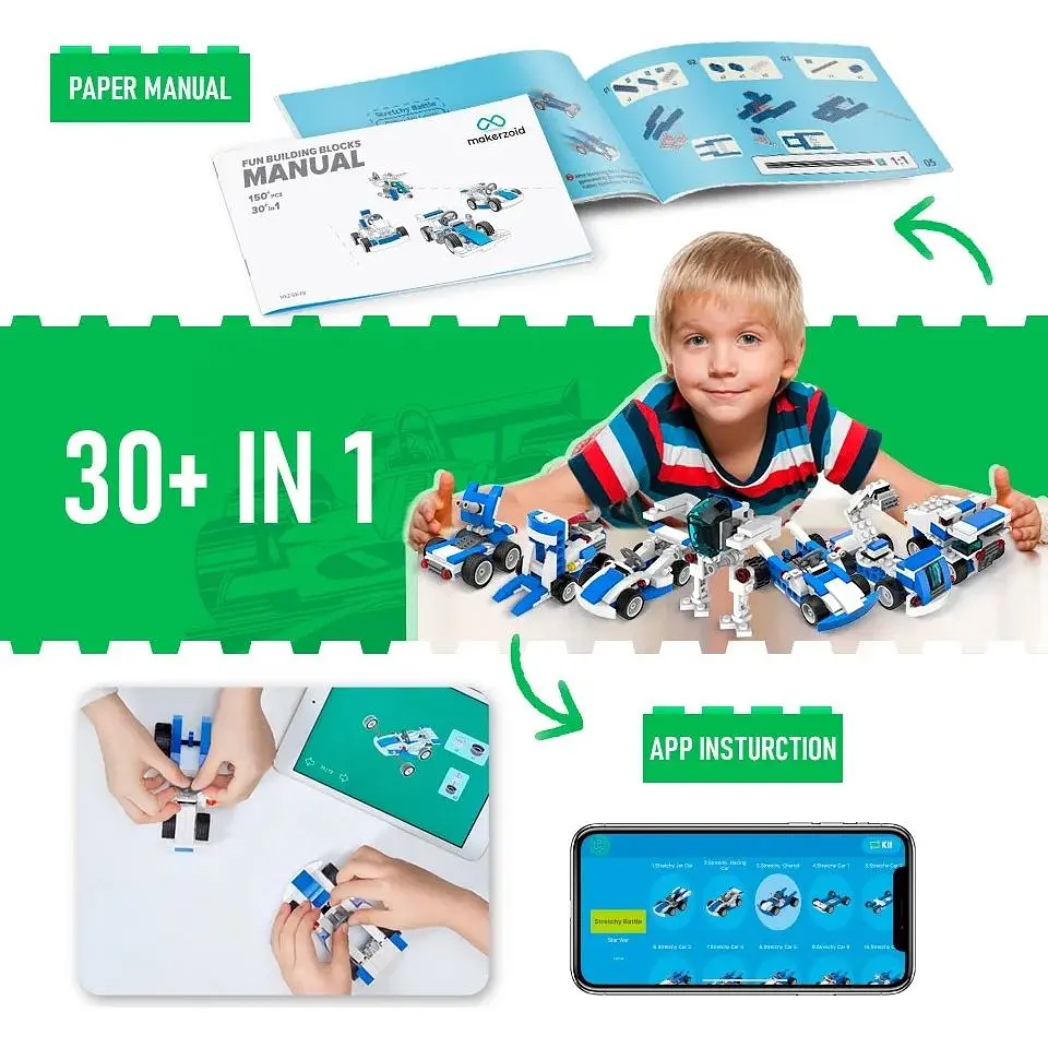 Конструктор Makerzoid Fun Building Blocks (MKZ-BK-FB) [86648] - фото 5
