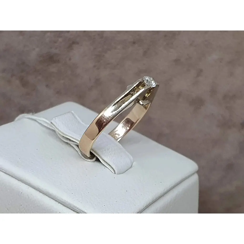 Золоте кільце Гаразд з діамантом. 302399 - фото 4