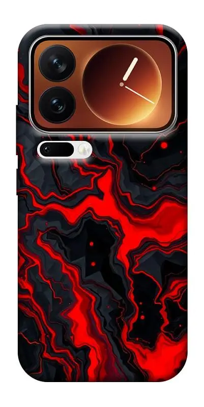 TPU чохол Demsky Black red marble для Xiaomi 17 Pro Max