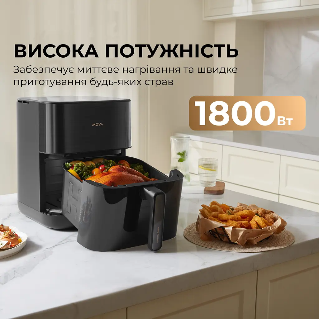 Мультипечь MOVA AeroChef FD10 Pro Black - фото 2
