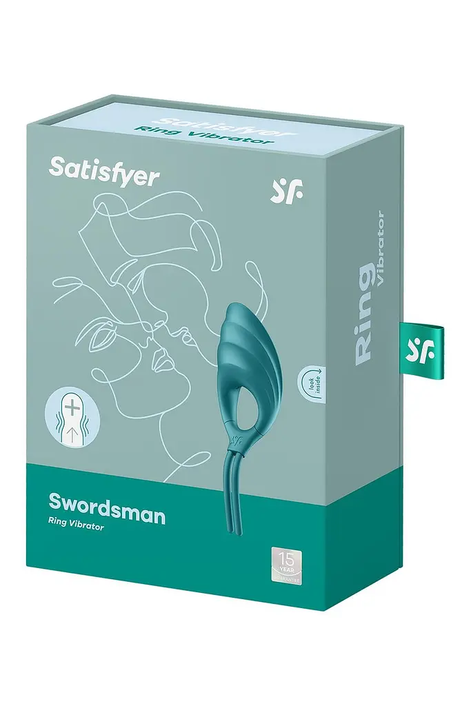 Кільце-ласо з вібрацією Satisfyer Swordsman, 14.2 см (зелений) - фото 2
