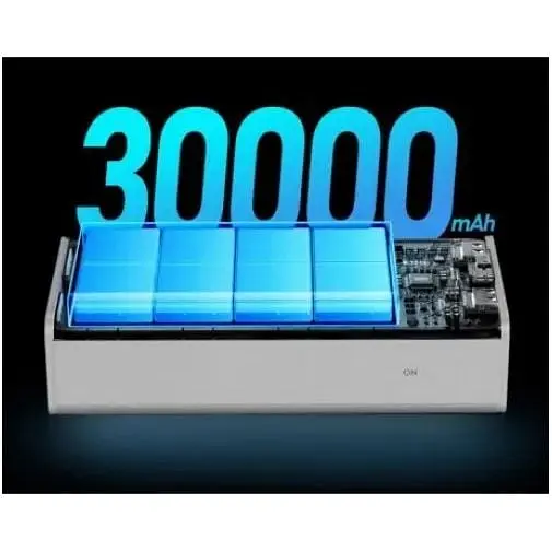 Зовнішній акумулятор Remax PowerBank Chinen 20W+22.5W PD+QC Fast Charging with LED 30000mAh Blue (RPP-320) 60421-ska - фото 3