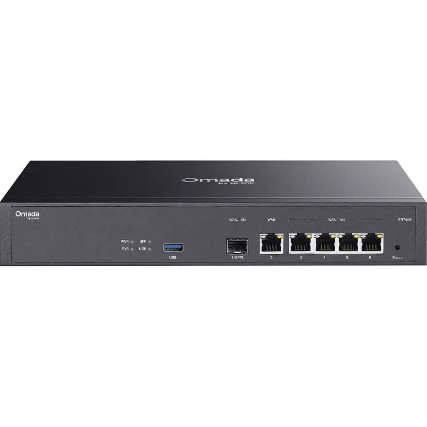 Маршрутизатор TP-Link ER7406 4xGE LAN/WAN 1xGE WAN 1xSFP 1xUSB 3.0 мультисервісний - фото 2