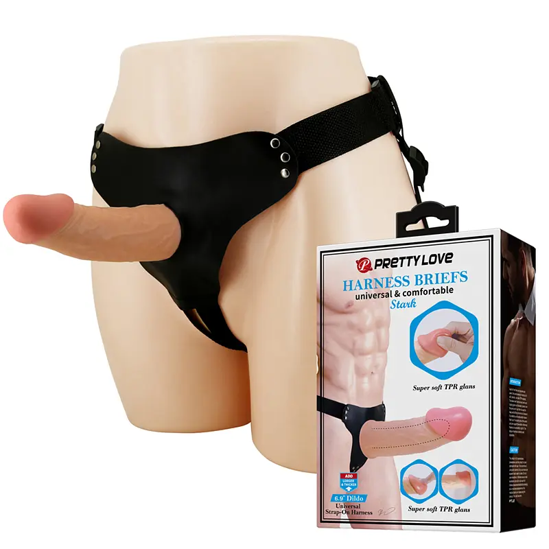 Страпон - Pretty Love Harness Briefs Stark