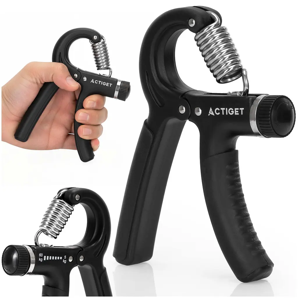 Еспандер кистьовий Actiget 5-60 кг з регульованим навантаженням ACT0051 Black - фото 3