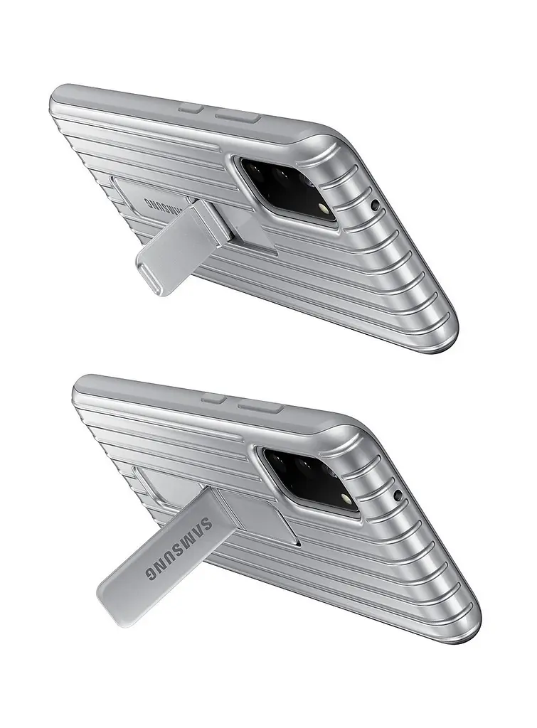 Чохол протиударний Protective Rugged Standing Cover EF-RG980 із підставкою для Samsung Galaxy S20 Silver - фото 7