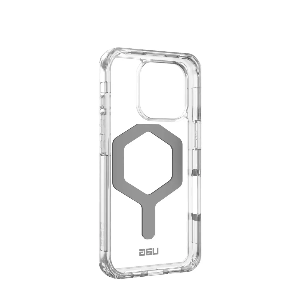 Чохол-накладка Urban Armor Gear Magsafe для Apple iPhone 16 Pro Plyo Ice/Silver (114480114333) - фото 6