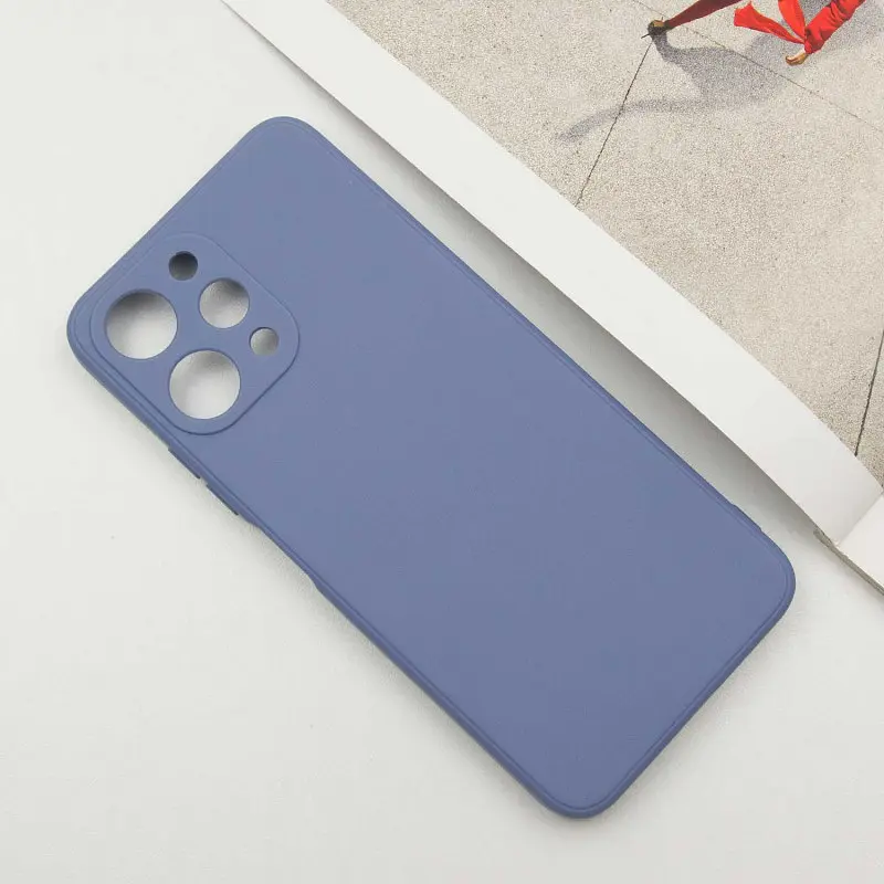 Силиконовый чехол Candy Full Camera для Xiaomi Redmi 12 Голубой / Mist blue - фото 2