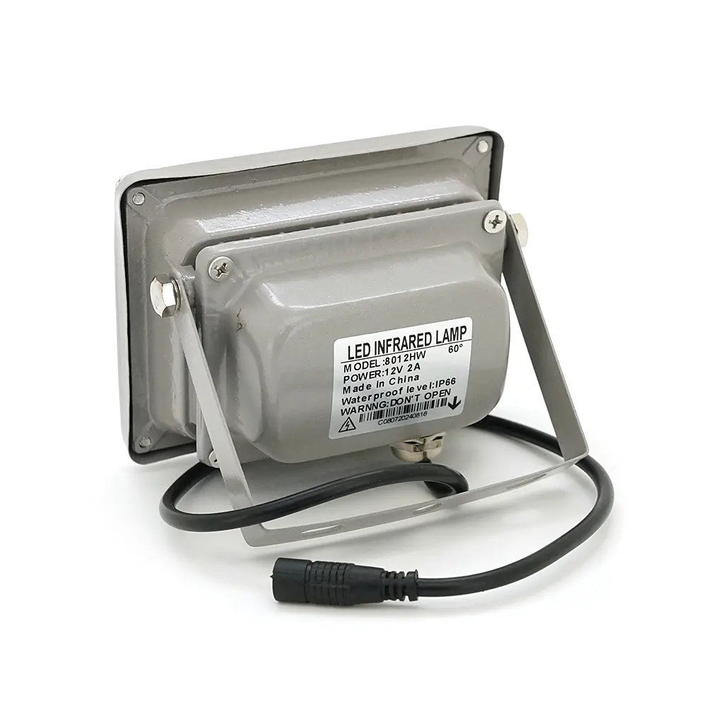 ІК прожектор YOSO 12V 16W, 6 + 2LED, IP66, 850нм, кут огляду 60 °, дальність до 30м, 110 * 86 * 63мм, BOX - фото 3