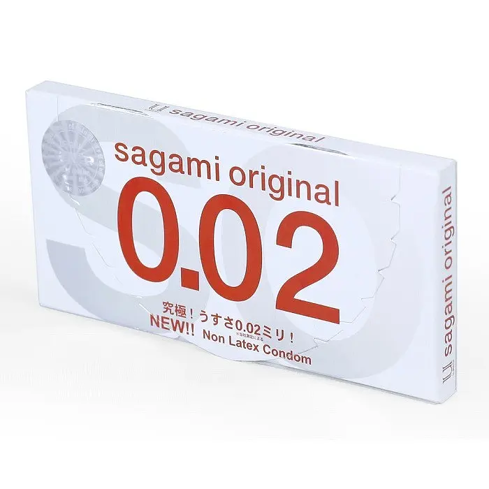 Японський ультратонкий презерватив Sagami 0.02 поліуретановий (ціна за 1 шт.) - фото 2