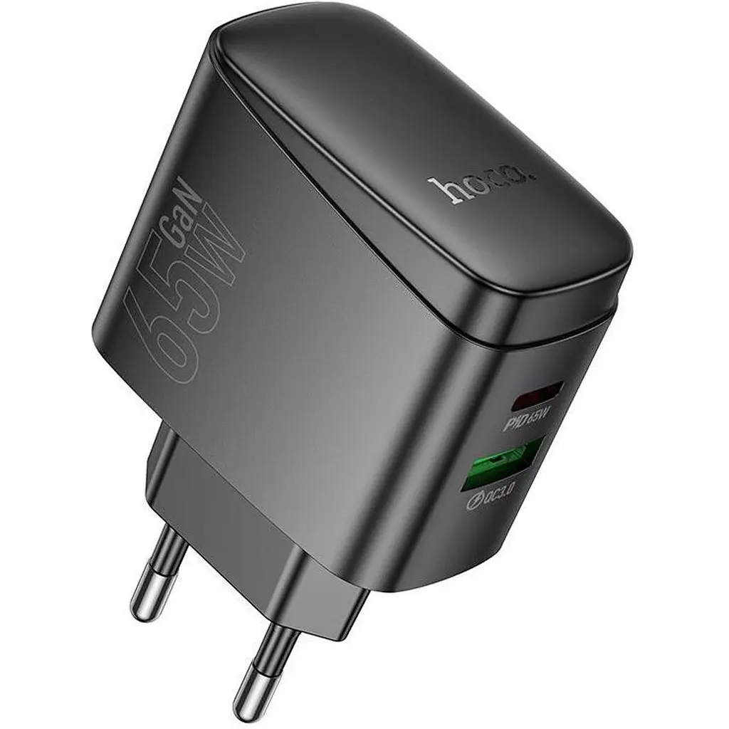 Сетевое зарядное устройство Hoco CS63A Bright Black PD65W (638470) [163531] - фото 5