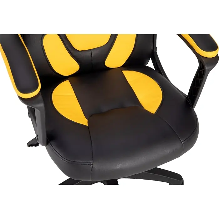 Геймерське дитяче крісло GT Racer чорне з жовтим (X-1414 Black/Yellow) - фото 5