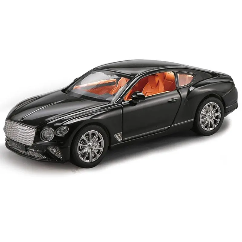 Інерційна машинка Bentley Continental GT 1:24 металева, світяться фари, звукові ефекти, відкривні елементи - фото 4