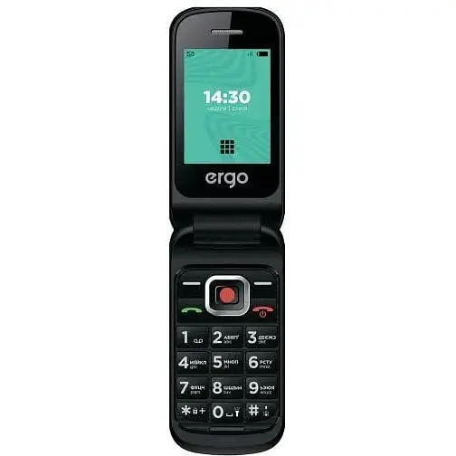 Мобильный телефон Ergo F241 Dl Sim черный - фото 2