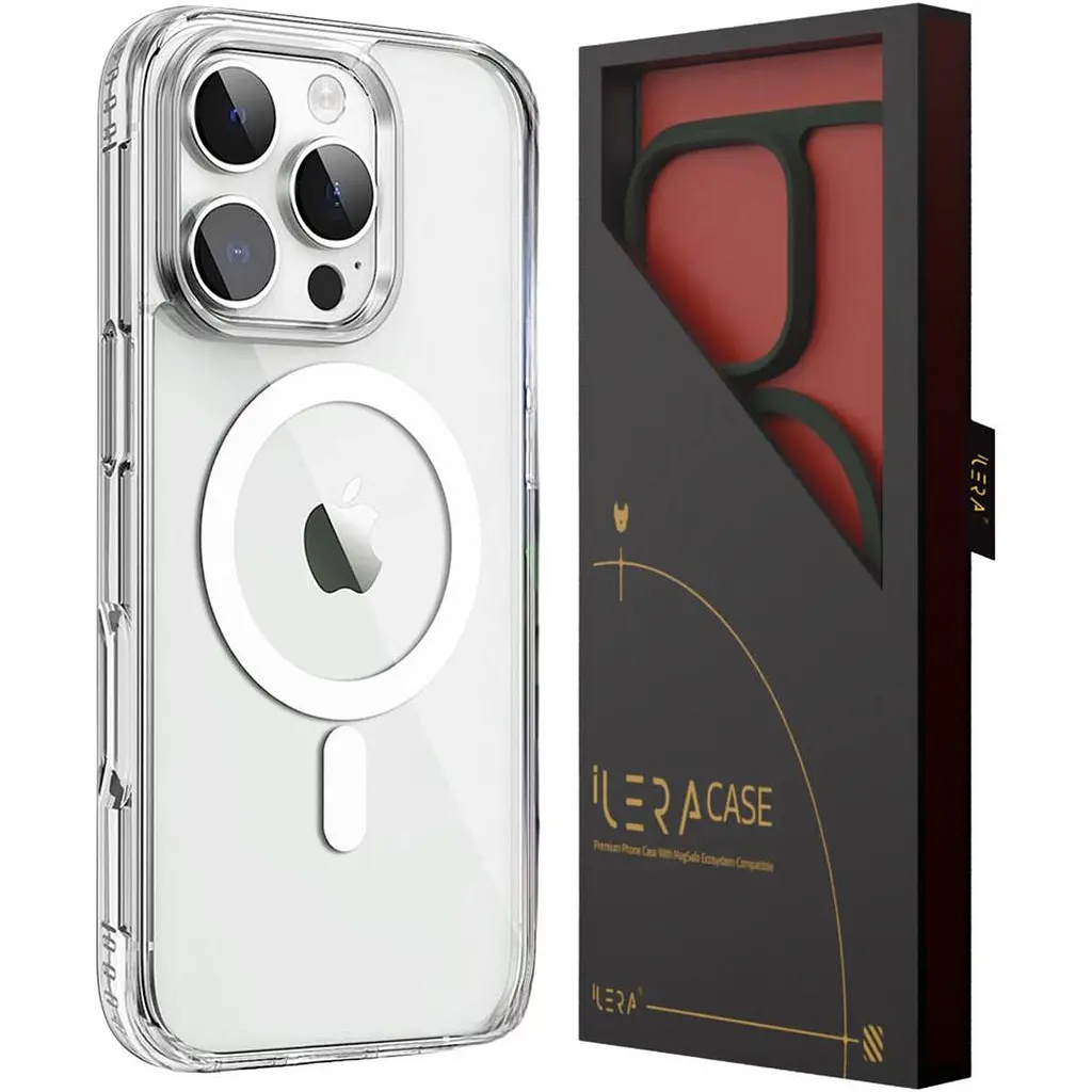 Чохол iLera Clear Case with MagSafe для Apple iPhone 16 Pro Transparent (iLGCLCa16Pr) [125217] - фото 2