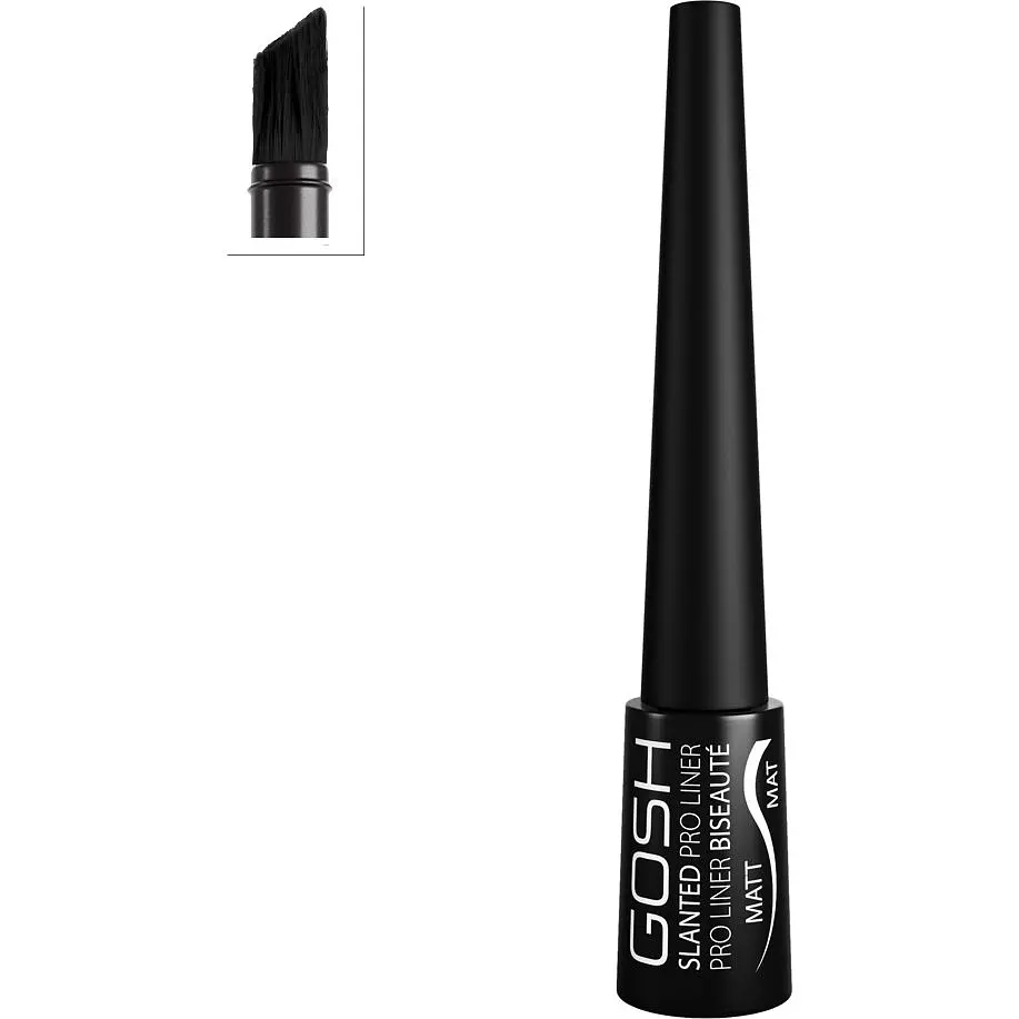 Підводка для очей Gosh Slanted Pro Eye Liner Matt Black тон 002 чорна 3 мл - фото 2