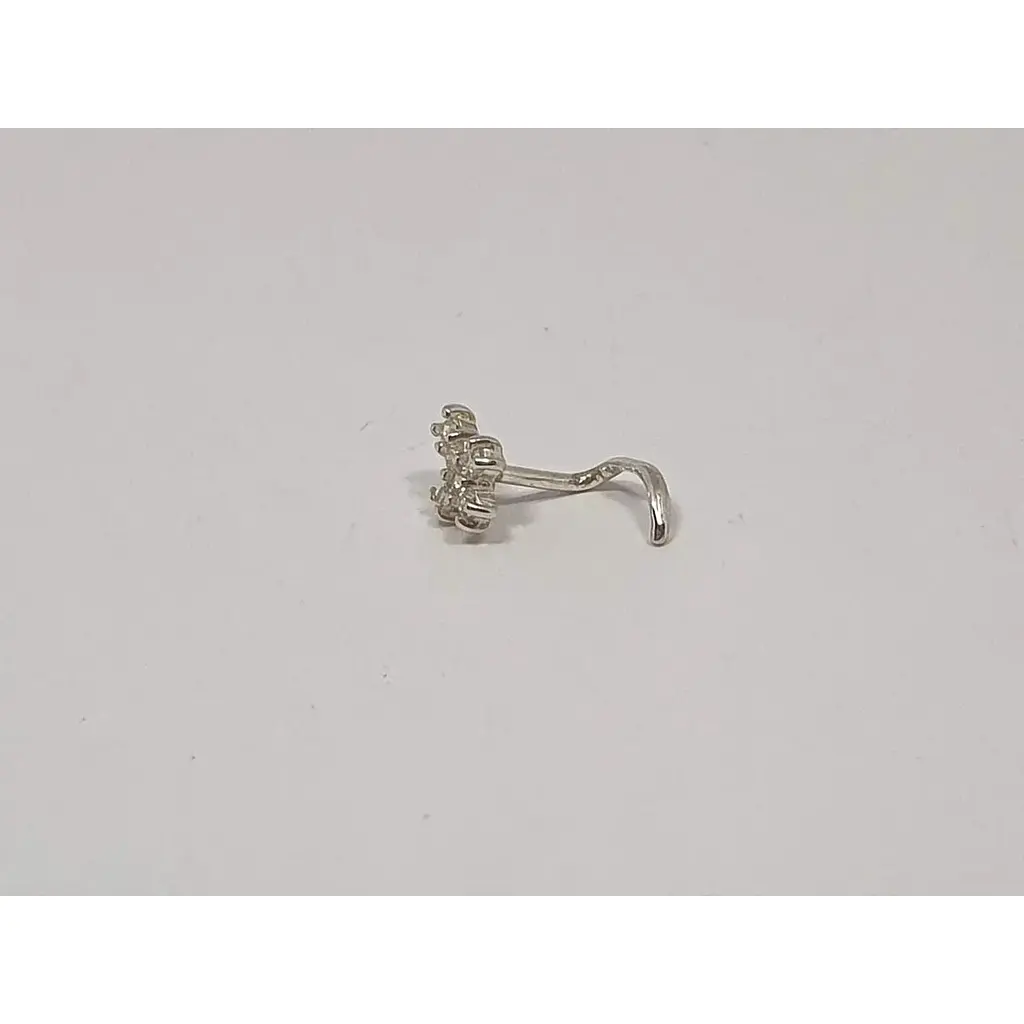 Серебряная серьга-пирсинг в нос Dear. 1045.1С - фото 2