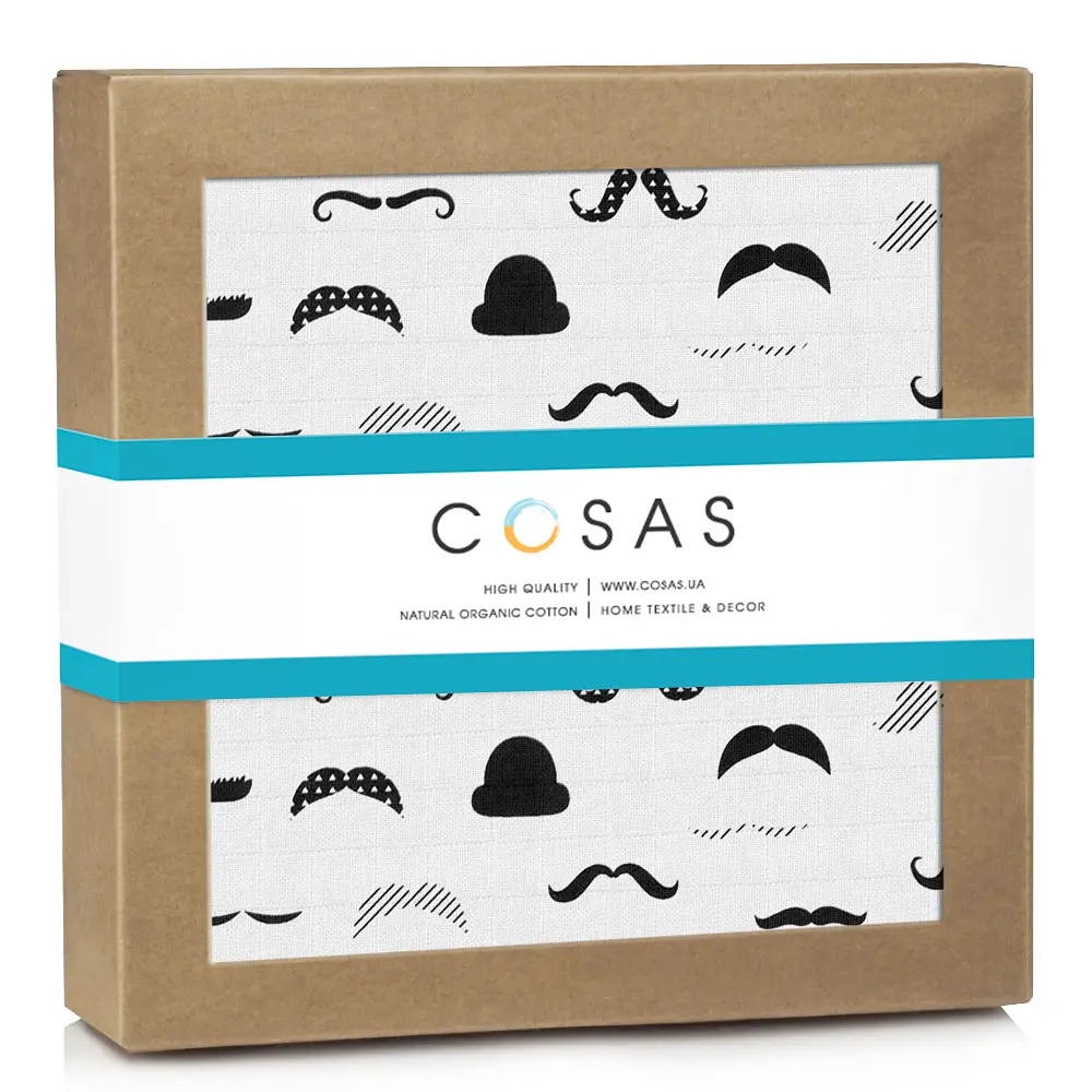 Муслінові пелюшки 75x100 MUSTACHE COSAS (4822052434789) - фото 2