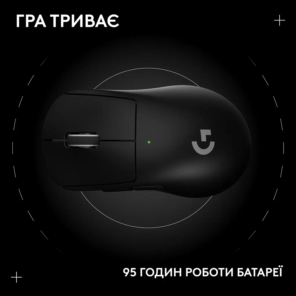 Мышь компьютерная Logitech Pro X Superlight 2 Dex Black (910-007357, 910-007359) - фото 5