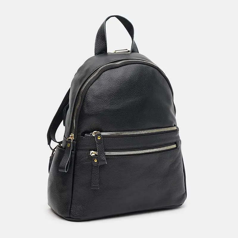 Жіночий рюкзак Borsa Leather k1s005 31x26x13 см Чорний (40156) - фото 2