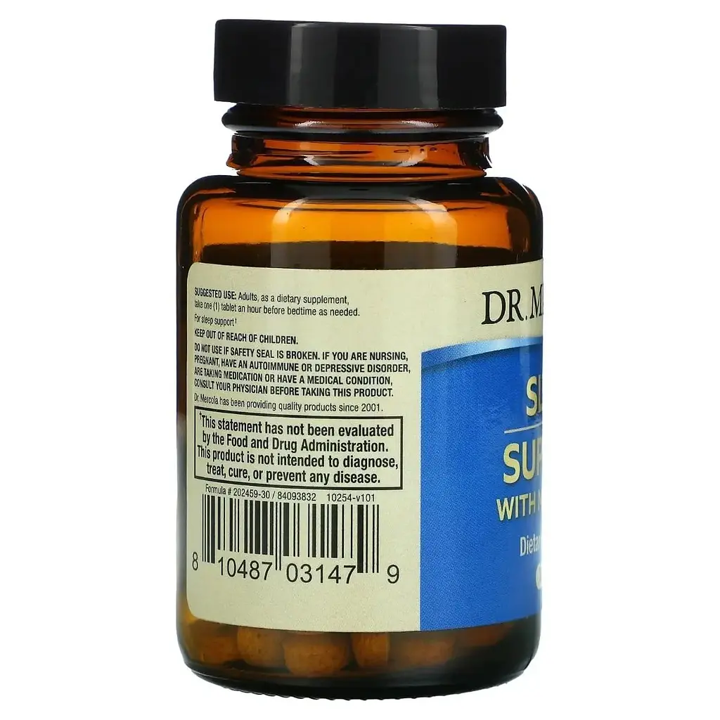 Підтримка сну з мелатоніном Dr. Mercola Sleep Support with Melatonin 30 таблеток - фото 3