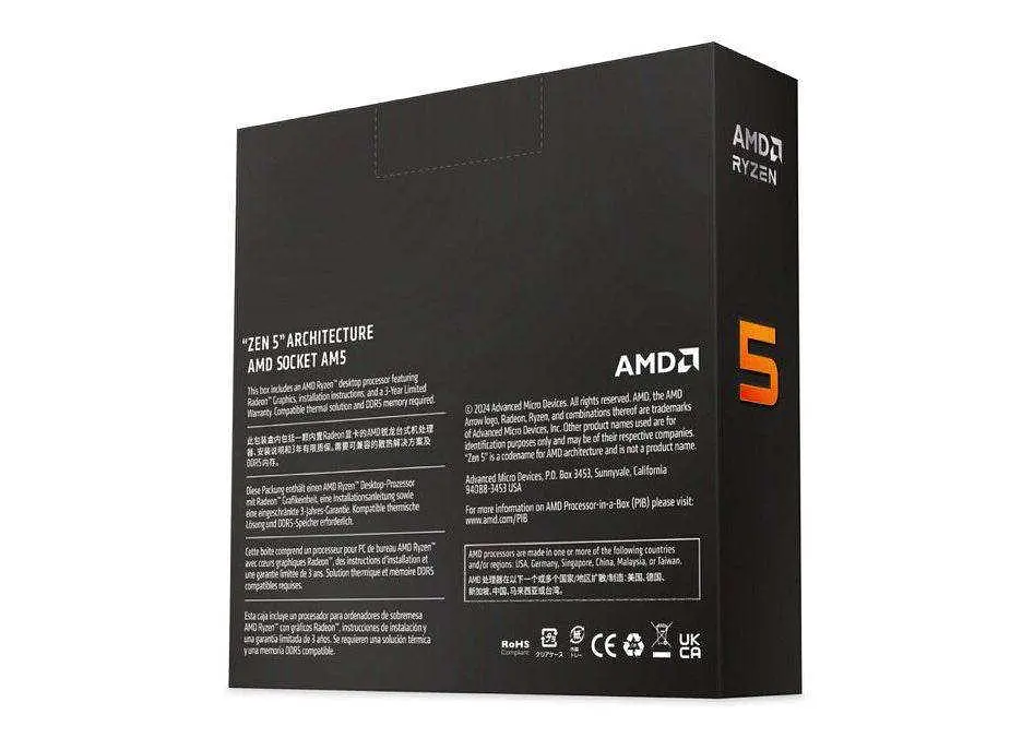 Процессор AMD Ryzen 5 9600X (100-100001405WOF) - фото 4