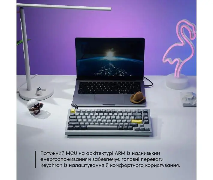 Клавіатура Keychron Q1 QMK Hot-Swappable Gateron Phantom Brown RGB Knob Space Grey (Q1N3_KEYCHRON) - фото 3