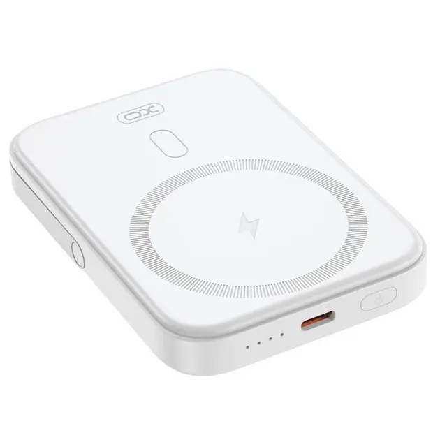 Портативна батарея XO PR242 5000 mAh with MagSafe + PD20W White - фото 2