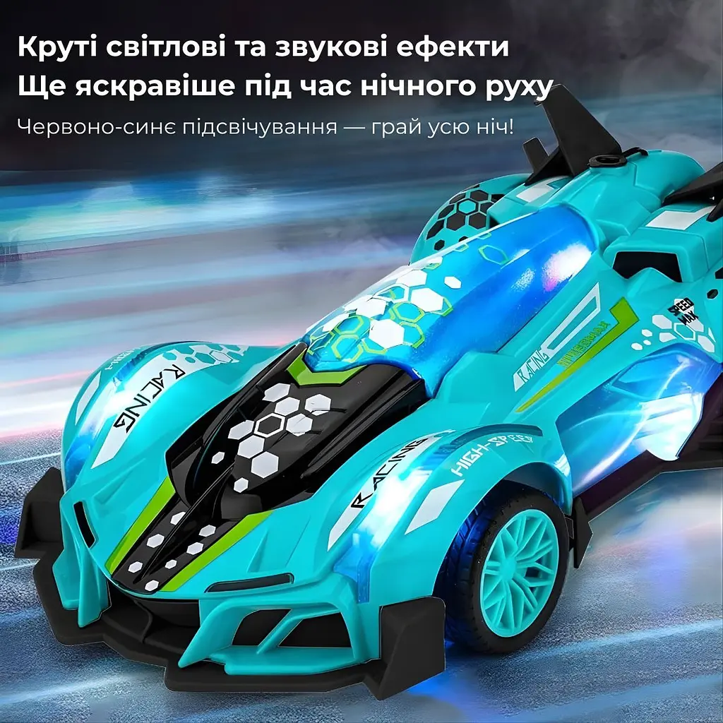 Дитяча машинка на радіокеруванні Трюкова машинка RX3-1 на пульті керування - фото 8