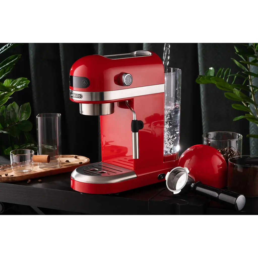 Кавоварка Ardesto YCM-E1501 еспресо рожкова 1.4 л 1350 Вт червона - фото 9