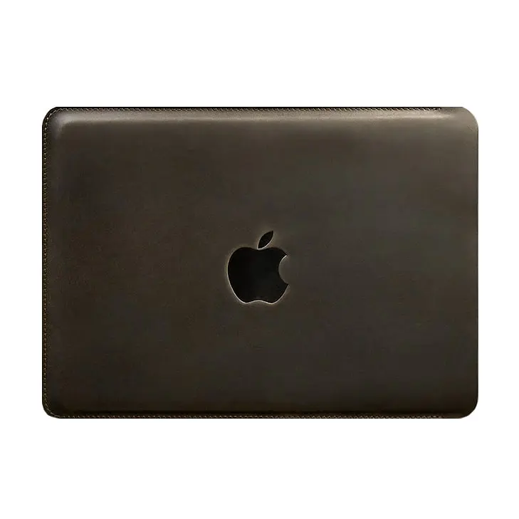 Шкіряний чохол BlankNote для MacBook 13 дюйм Темно-коричневий Crazy Horse - фото 8