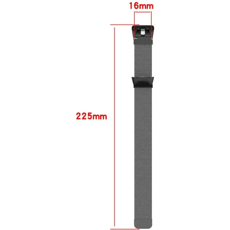 Ремінець DK для Honor Band 6 / 7 Metal Milanese Loop Magnetic (012956) (black) - фото 2