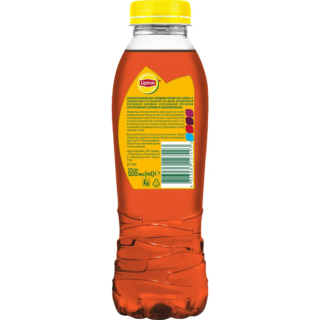 Чай холодный Lipton черный вкус манго и маракуйя 500 мл - фото 3