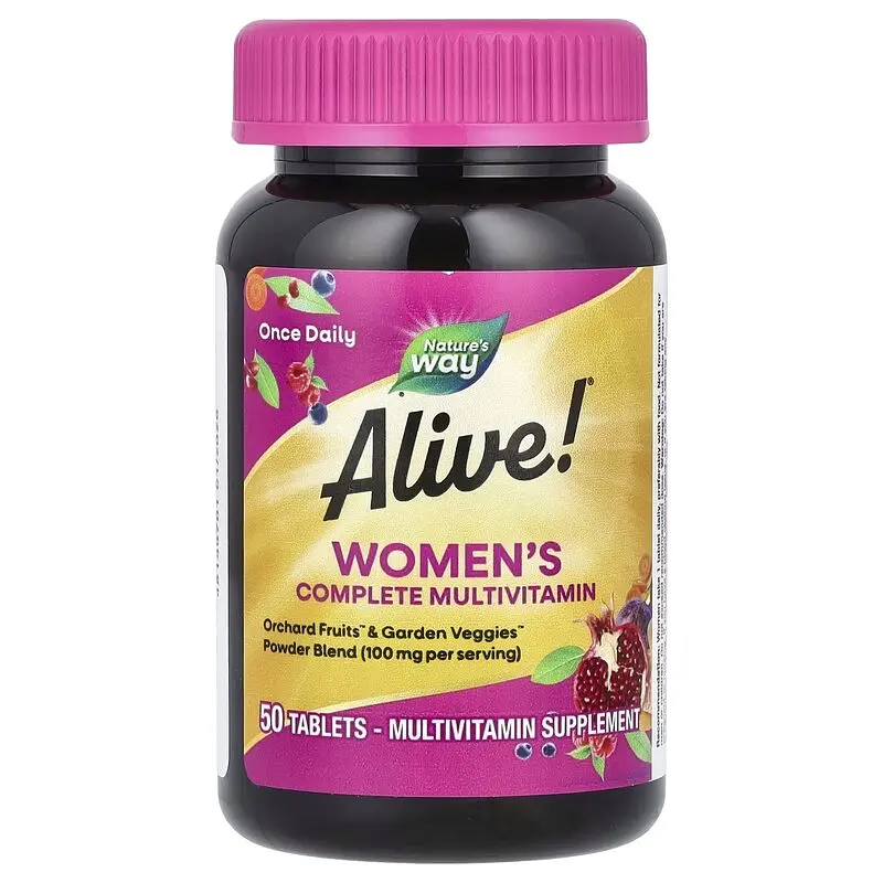 Вітаміни та мінерали Nature's Way Alive! Women's Complete Multivitamin, 50 таблеток для жінок - фото 2