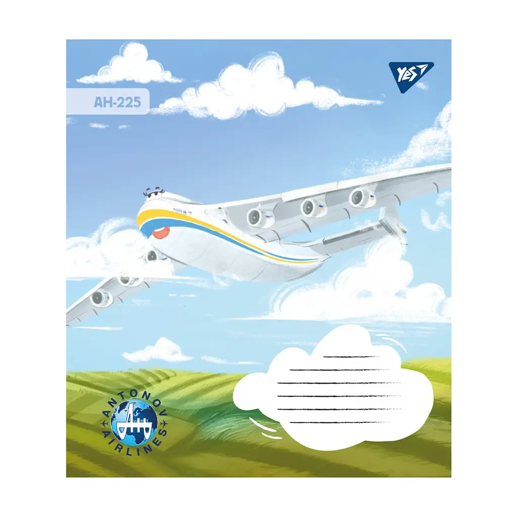 Зошит Yes Антонов 12 аркушів лінія (767429), в асортименті - фото 4