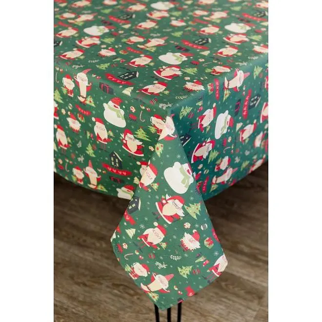 Скатерть Прованс Санта на зеленом 120х140 см (35783) - фото 4