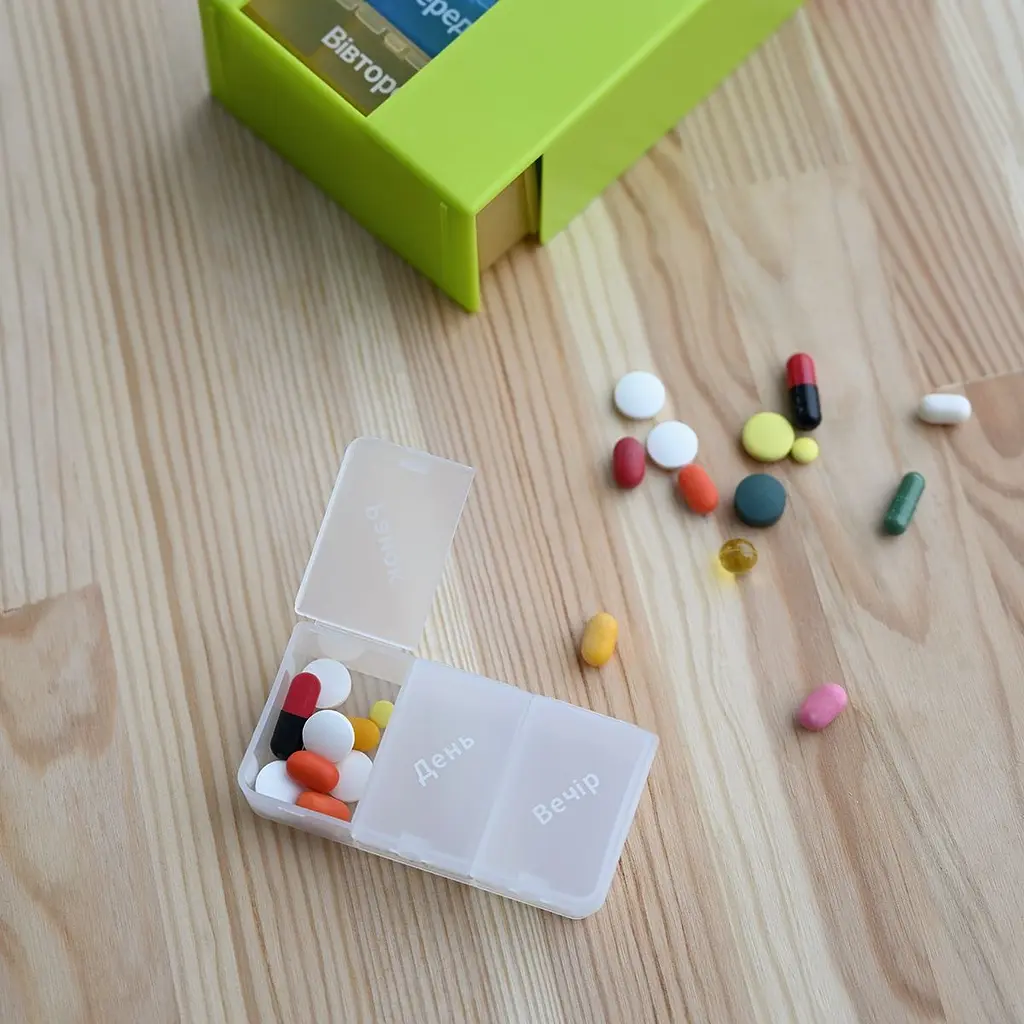 Органайзер для таблеток МВМ My Home PC-01, 7 дней 14.2х8.6х4.7 см зеленый (PC-01 GREEN) - фото 8