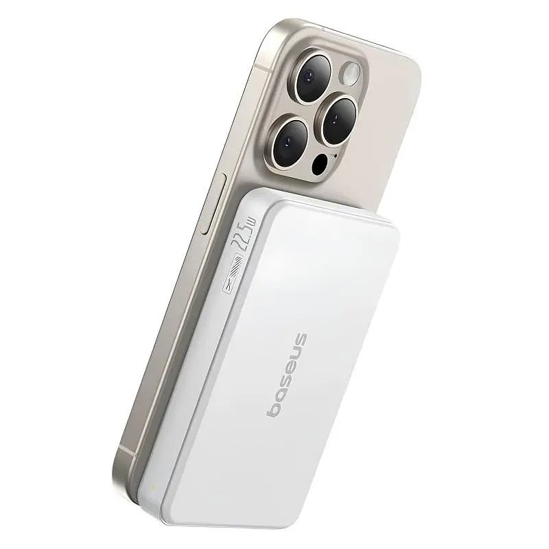 Портативний ЗП Power Bank Baseus EnerFill FM11 Ultra-Mini 22.5W з БЗП 10000mAh (PPFM11-1022) White - фото 3