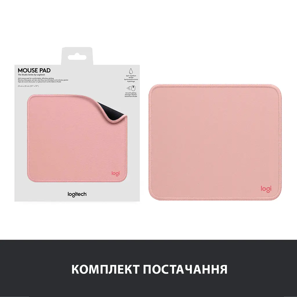 Килимок для мишки Logitech Mouse Pad Studio Series Darker Rose (956-000050) - фото 8