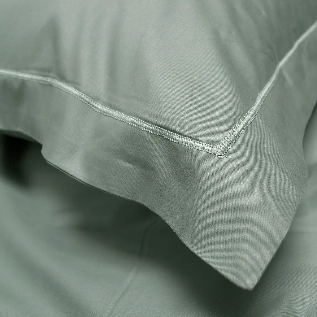 Постельное белье сатин Lotus Home - Dakota Modern оливковый семейный - фото 3