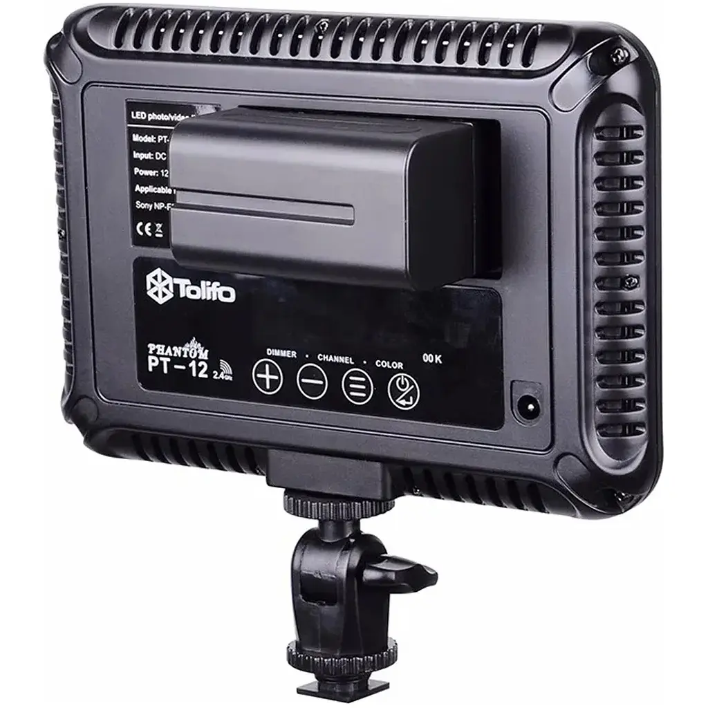 Накамерный свет Tolifo PT-12B 12W color 3200-5600K [110705] - фото 5