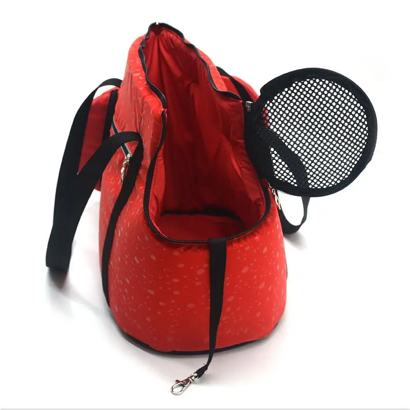 Сумка переноска для животных Zoo-hunt Берта красная №1 230х430х310 мм - фото 3