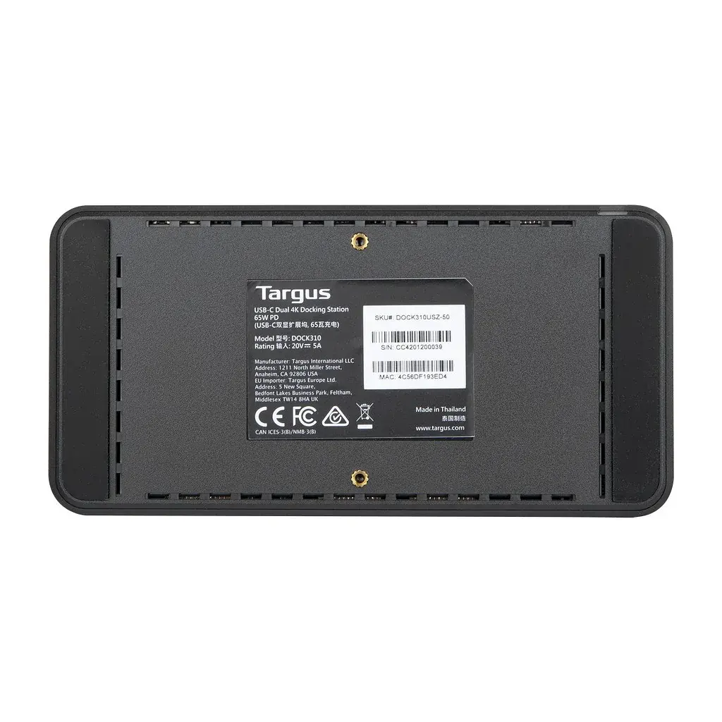 Док-станція для ноутбука Targus Universal DV4K Black (DOCK310EUZ) [108166] - фото 8