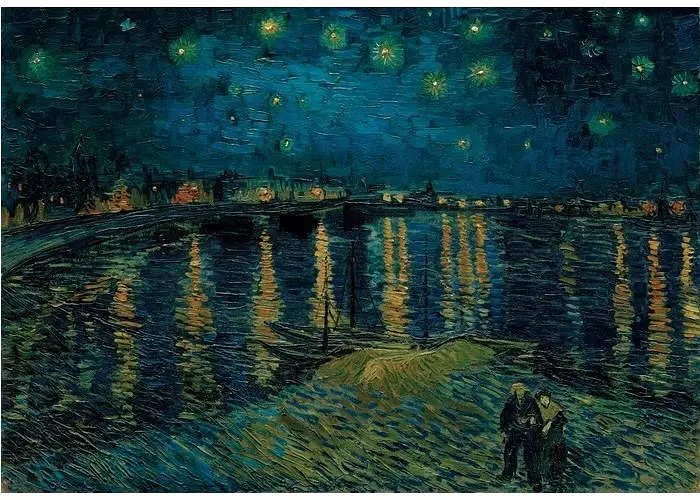 Пазл Clementoni Museum Collection: Зоряна ніч над Роною, Вінсент ван Гог (Museum Collection - Starry Night Over The Rhone Puzzle - 1000 pcs.), 1000 ел. (37095) - фото 2